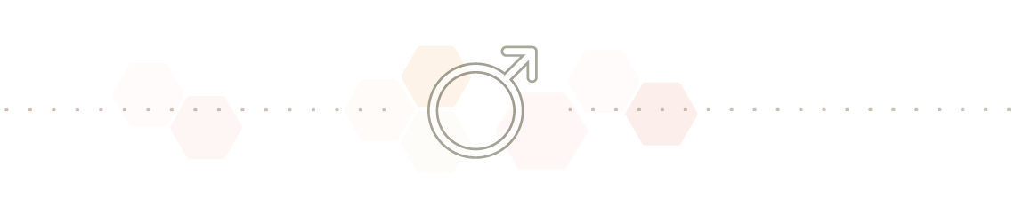 Separation line male symbole