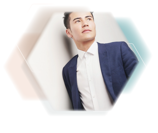 Fashion Man syling smooth face skin
