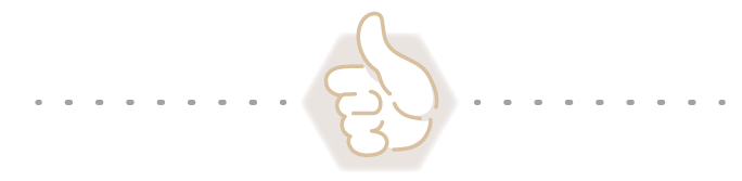 Divider graphic thumbs up positive feedback