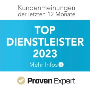Auszeichnung für Haarfreiheit von Proven Expert als Top Dienstleister 2023