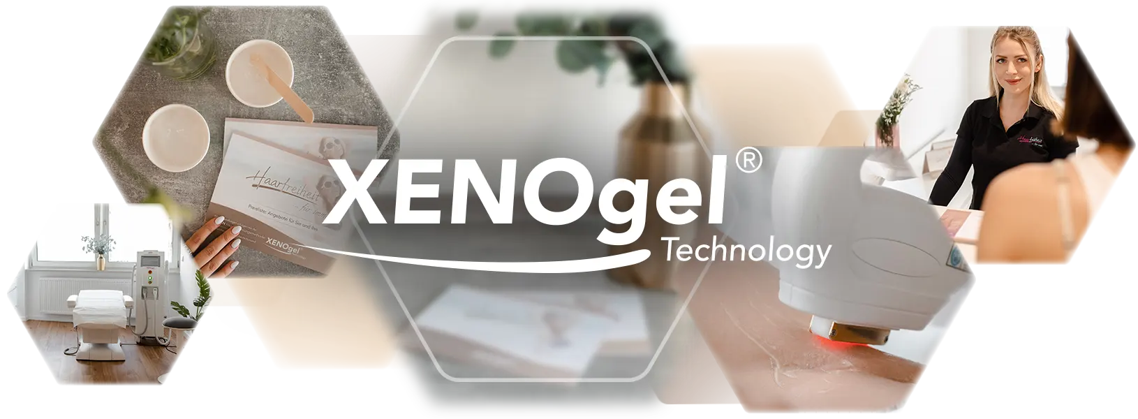 Kollage Impressionen Behandlung mit XENOgel® Technology